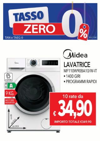 LAVATRICE MIDEA MF110W90BA10/W-IT