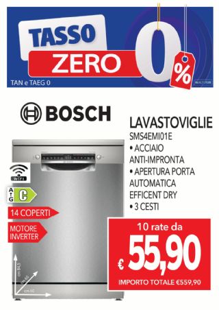 LAVASTOVIGLIE BOSCH SMS4EMI01E