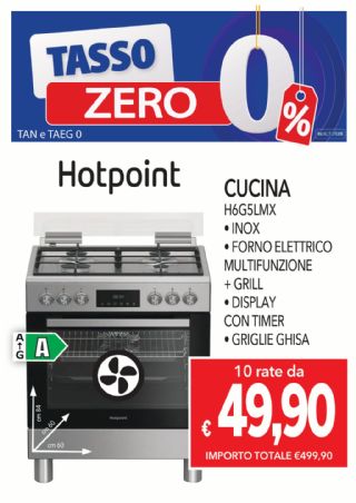 CUCINA HOTPOINT ARISTON H6G5LMX