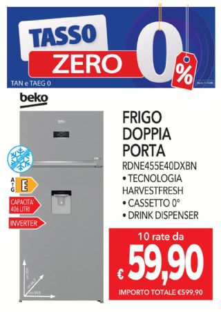 FRIGO BEKO RDNE455E40DXBN INOX NO FROST
