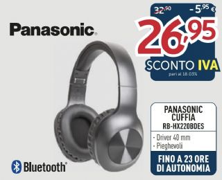 CUFFIE PANASONIC RB-HX220BDES BLUETOOTH