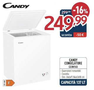 CONGELATORE CANDY CCHH145 POZZETTO