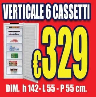 CONGELATORE VERTICALE 6 CASSETTI