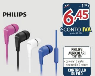 AURICOLARI PHILIPS TAE1105