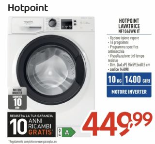 LAVATRICE 10KG HOTPOINT-ARISTON NF1046WKIT