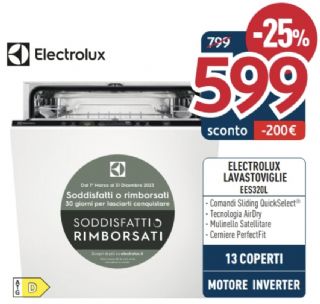 LAVASTOVIGLIE ELECTROLUX EES320L INCASSO 13COP.