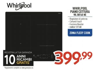 PIANO COTTURA INDUZIONE WHIRLPOOL WLB8160NE 