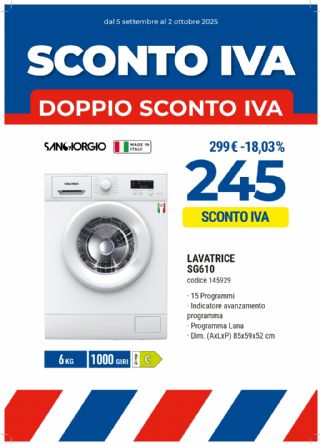 LAVATRICE SAN GIORGIO GS610