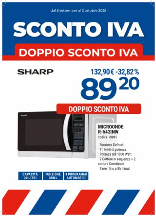 MICROONDE SHARP R-642INW