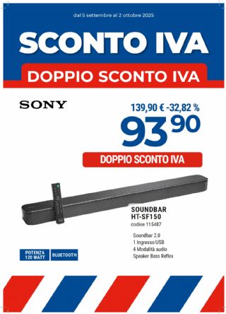 SONY SOUND BAR SF-150