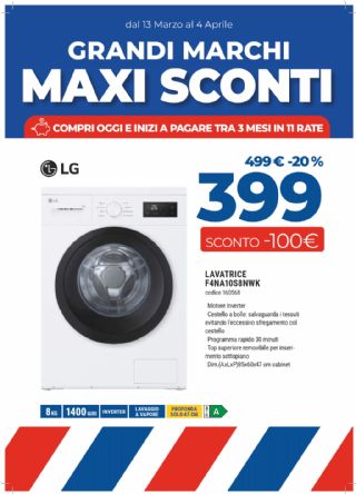 LAVATRICE LG 8KG F4NA10S8NWK