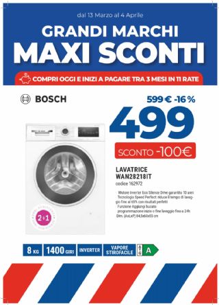 LAVATRICE BOSCH WAN28218IT