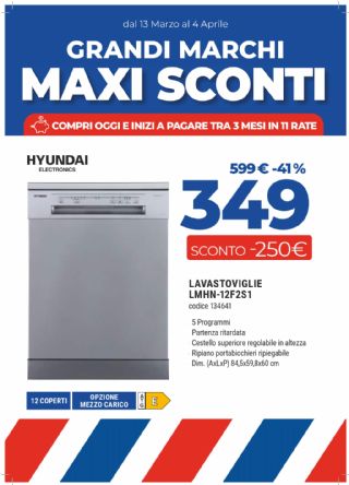 LAVASTOVIGLIE HYUNDAI LMHN-12F2S1 13 COP.