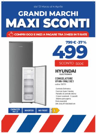 HYUNDAI CONGELATORE VFHN-19NL1XE1