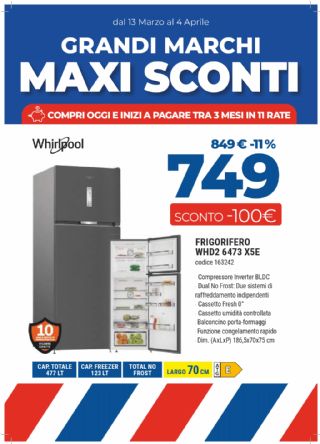FRIGO WHIRLPOOL WHD26473X5E