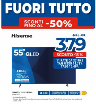 TV HISENSE 55E79NQ 55'' SMART TV QLED