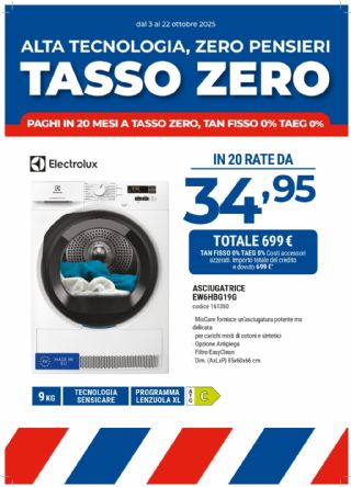 ASCIUGATRICE ELECTROLUX EW6HBG19G 9KG