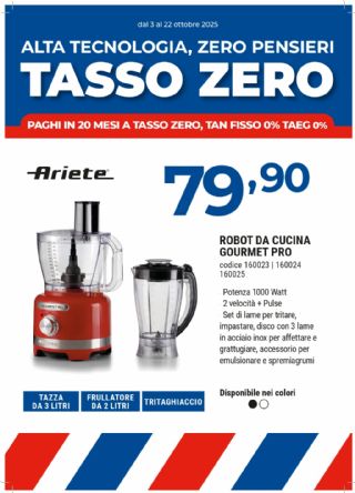 ROBOT DA CUCINA ARIETE GOURMET PRO