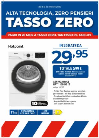 ASCIUGATRICE HOTPOINT ARISTON HPT113DBSIT