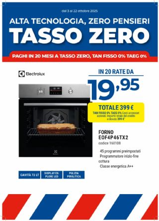 FORNO ELECTROLUX REX EOF4P46TX2 72L