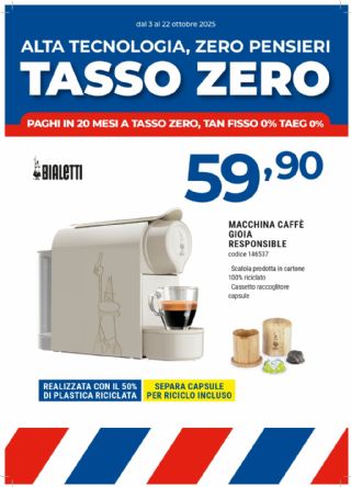 MACCHINA DA CAFFE' BIALETTI GIOIA RESPONSIBLE