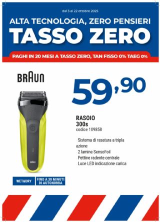 BRAUN RASOIO 300S