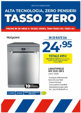 LAVASTOVIGLIE HOTPOINT ARISTON HFC3C41CWX