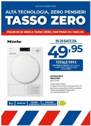 ASCIUGATRICE MIELE TWA520WP