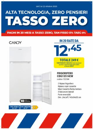 FRIGO CANDY CDG1S514EW
