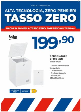 CONGELATORE BEKO CF100EWN
