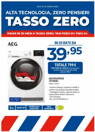 ASCIUGATRICE AEG TR7HG8C