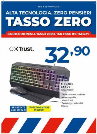 KIT GAMING GX TRUST TASTIERA+MOUSE+TAPPETINO
