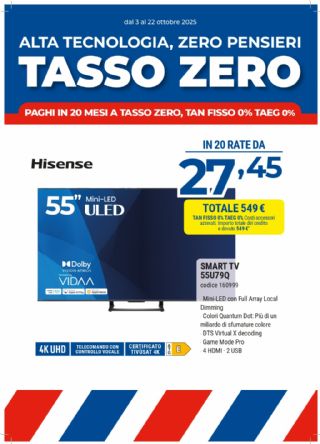 HISENSE 55U79Q MINI-LED 4K ULED 55''