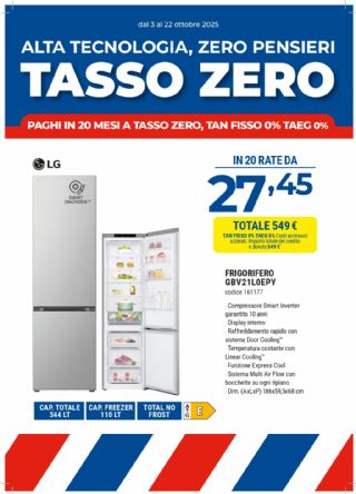 FRIGO LG GBV21L0EPY