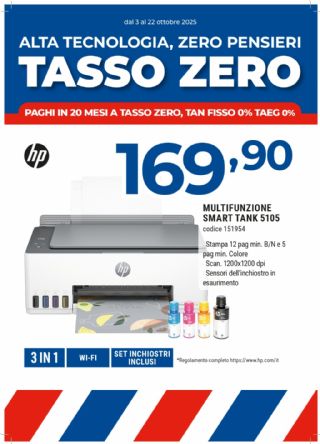 HP STAMPANTE MULTIFUNZIONE SMART TANK 5105