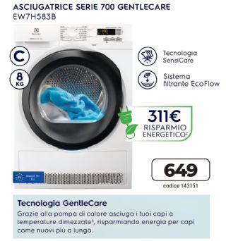 ASCIUGATRICE ELECTROLUX EW7H583B