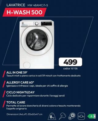 HOOVER LAVATRICE HW 48AMC/1-S