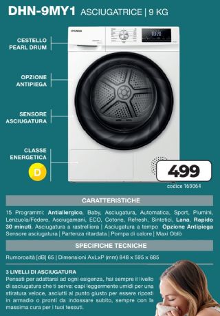 ASCIUGATRICE HYUNDAI DHN-9MY1