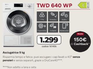 ASCIUGATRICE MIELE TWD640WP