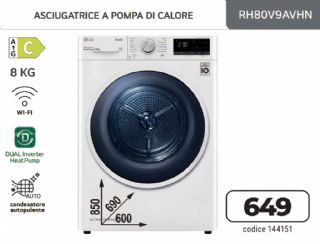 ASCIUGATRICE LG RH80V9AVHN