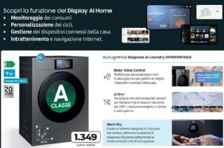 SAMSUNG ASCIUGATRICE DV90F09F4S/U3