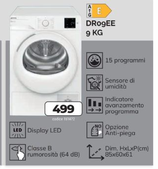 ASCIUGATRICE SMEG DR09EE