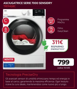 ASCIUGATRICE AEG TR7HG8C