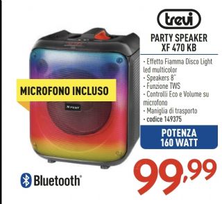 TREVI CASSA BLUETOOTH XF470KB