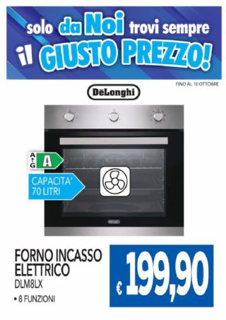 FORNO INCASSO DE LONGHI DLM8LX