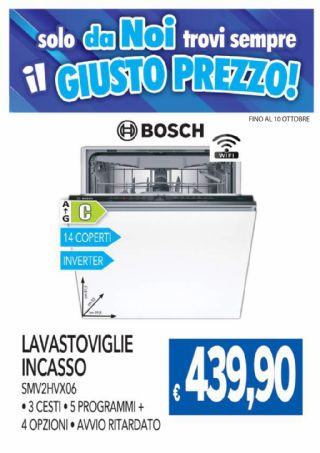LAVASTOVIGLIE INCASSO BOSCH SMV2HVX06