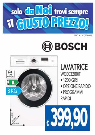 LAVATRICE BOSCH WGE03200IT