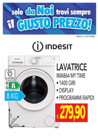 LAVATRICE INDESIT IMA864MYTIME 8KG