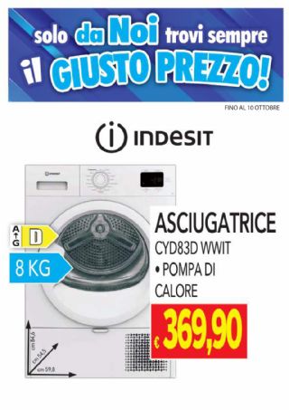 ASCIUGATRICE CYD83DWWIT INDESIT 8KG 
