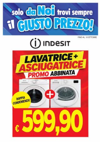 PROMO ASCIUGATRICE+LAVATRICE